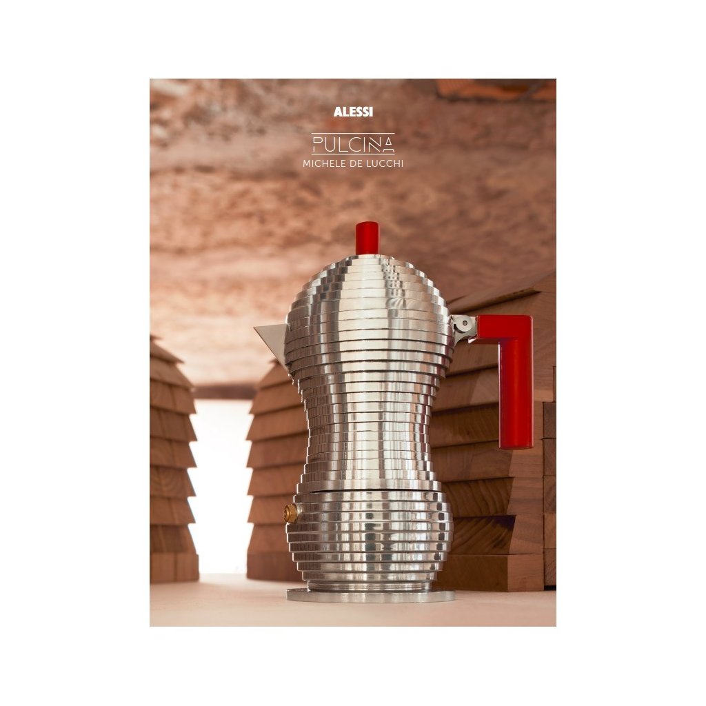 Alessi Espressobryggare för spishäll PULCINA 300 ml, svart