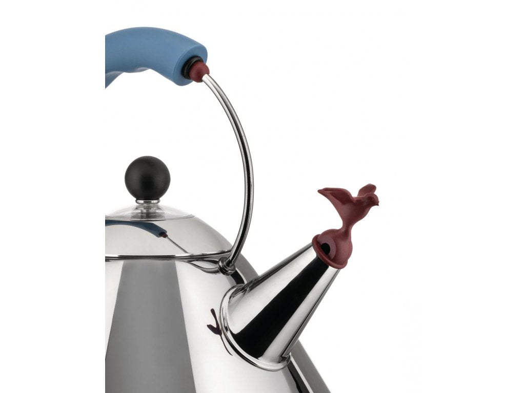 Alessi Vattenkokare för spishäll 9093 2 l, silver/vit