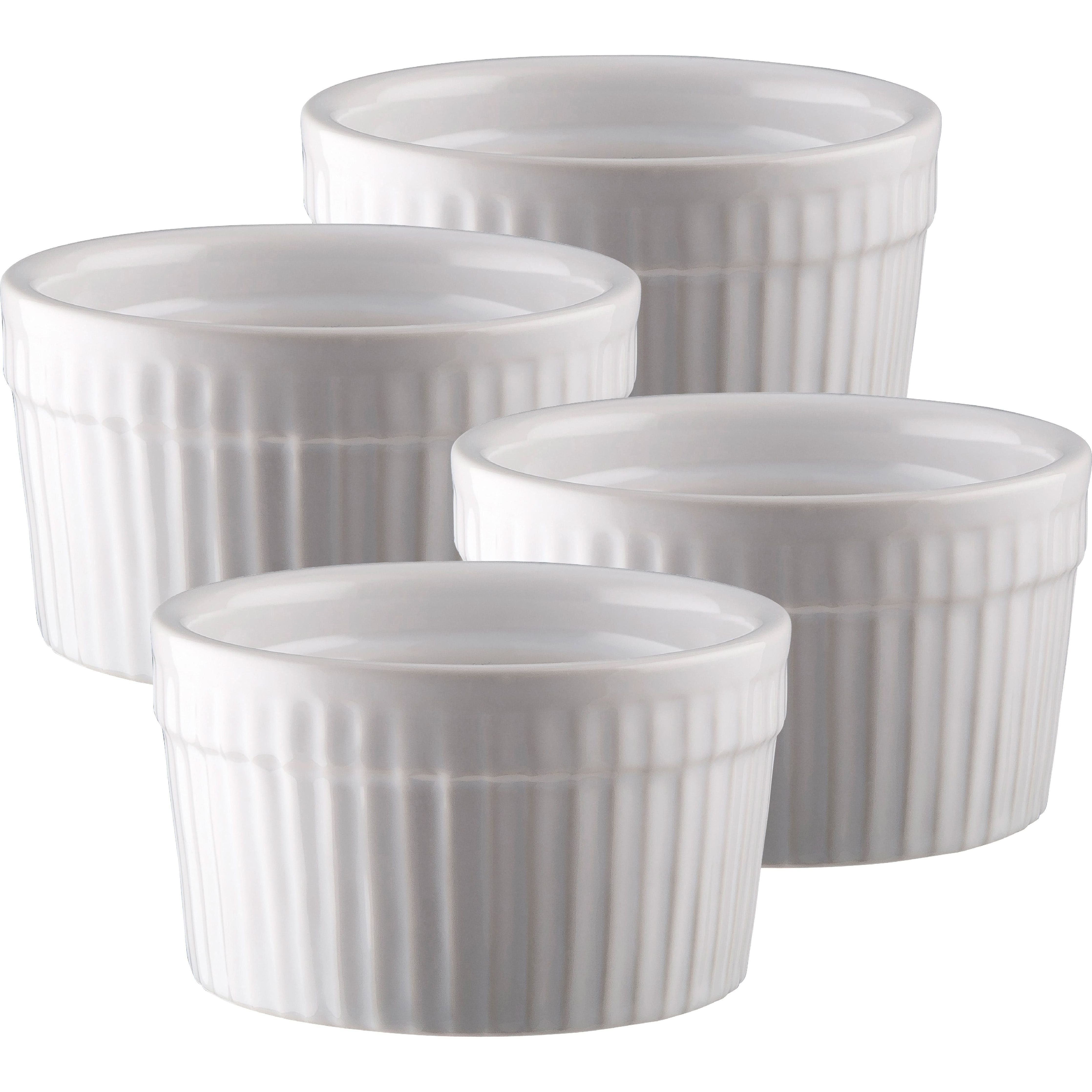 Dorre Fire Bruléebrännare & 4-pack Suffleskålar Vit