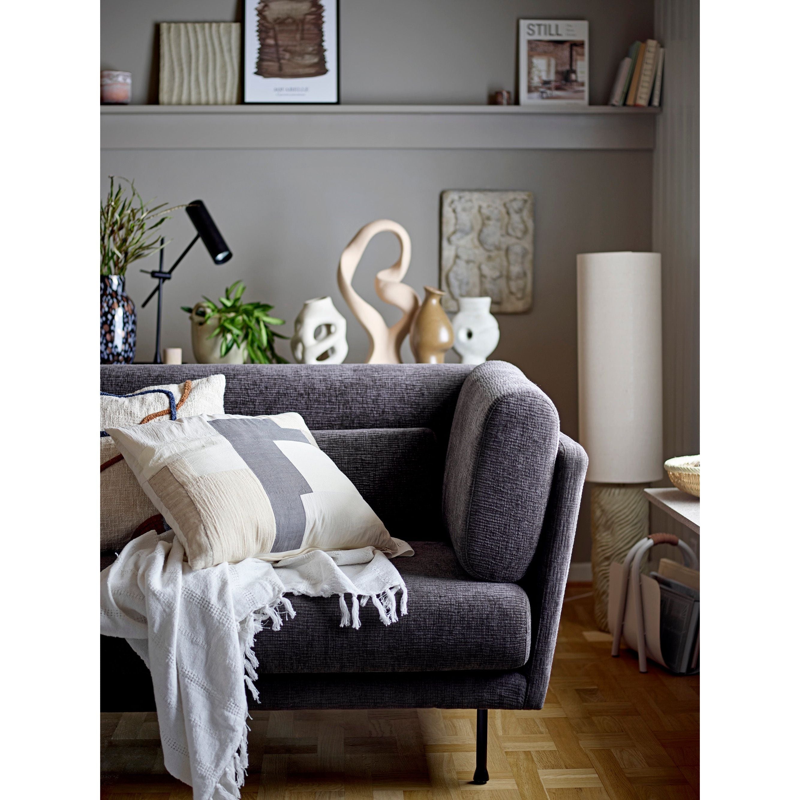 Bloomingville Grade Soffa, Grå, Polyester