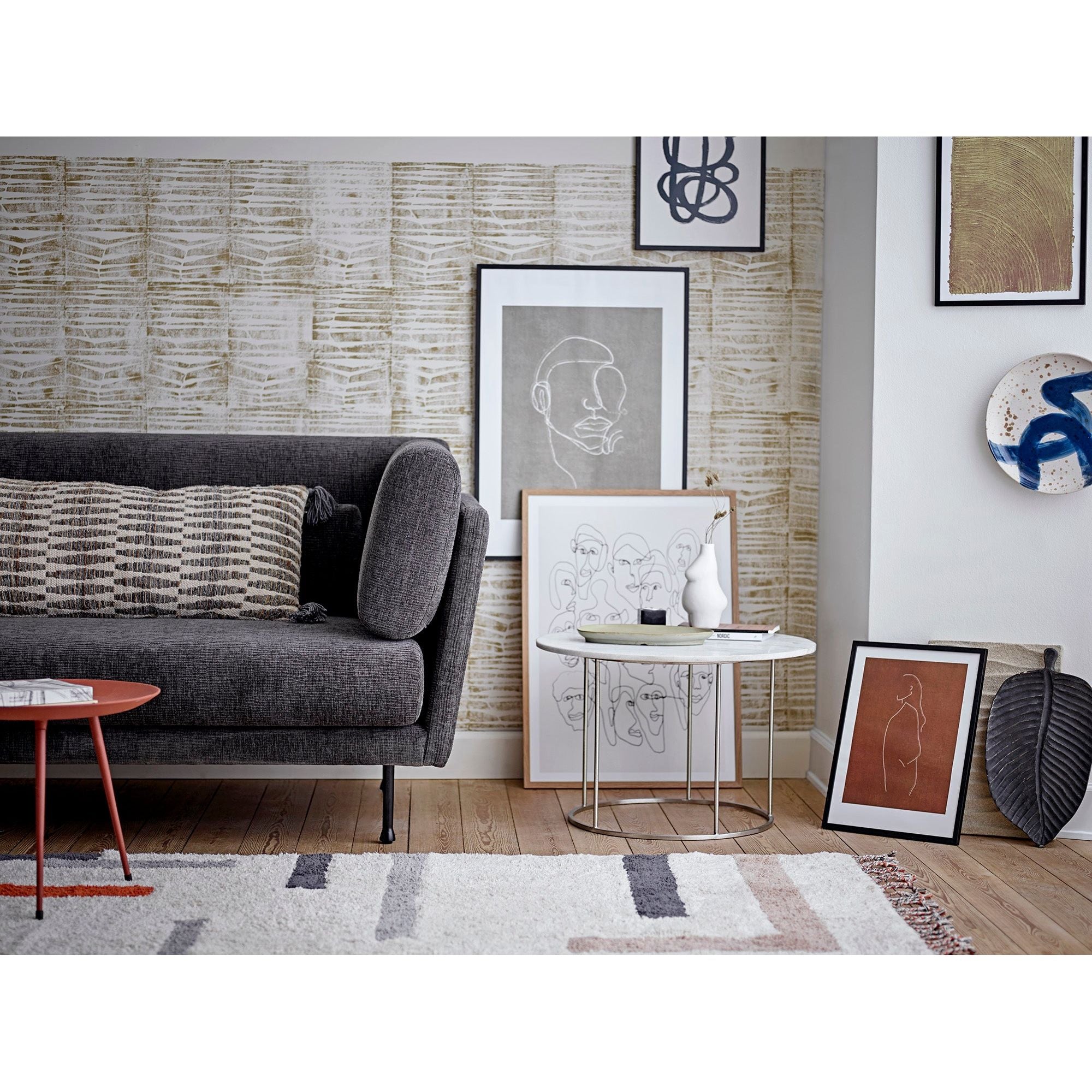 Bloomingville Grade Soffa, Grå, Polyester