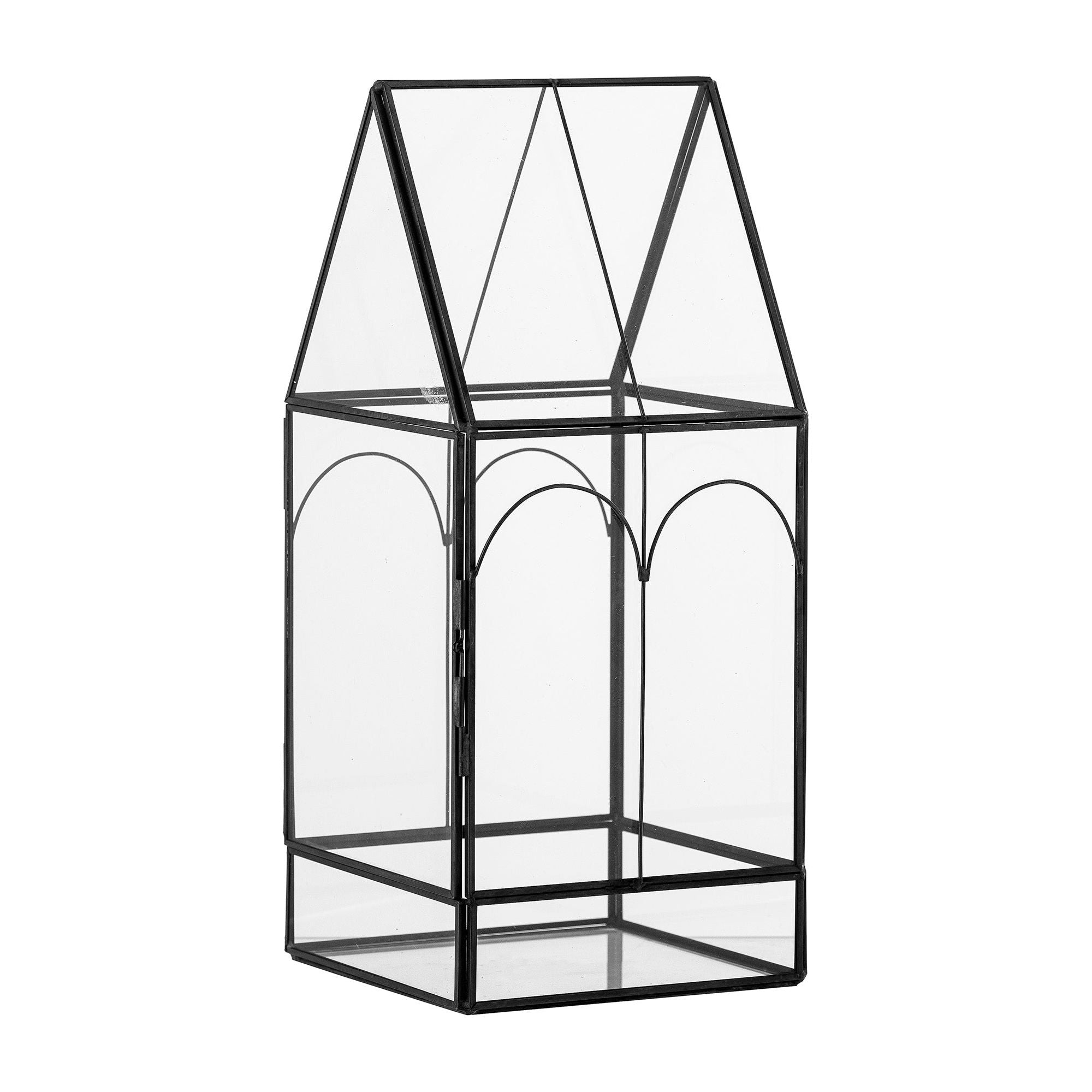 Bloomingville Ianto Displaylåda, Svart, Glas