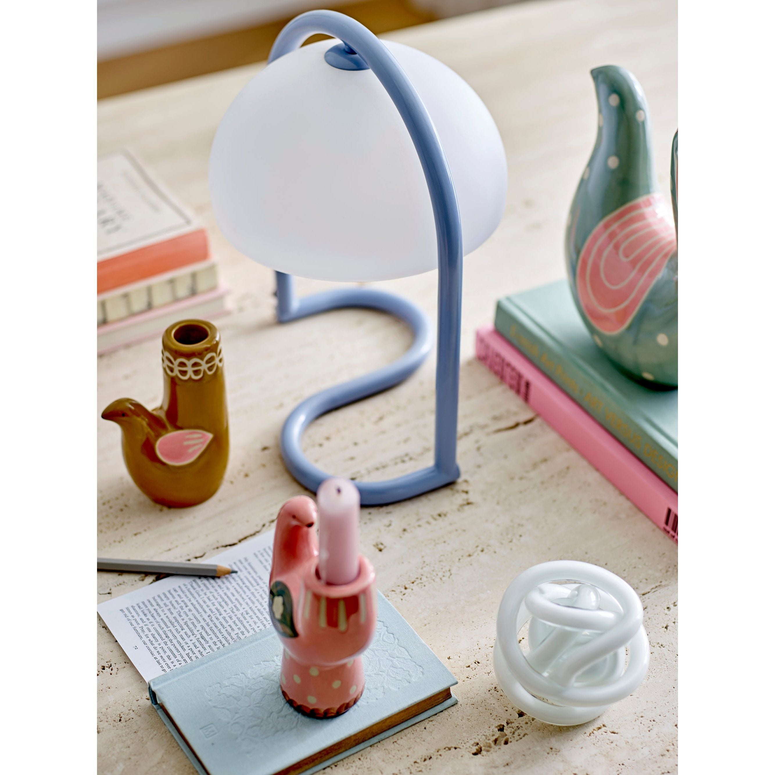 Bloomingville Knot Deco, Vit, Glas