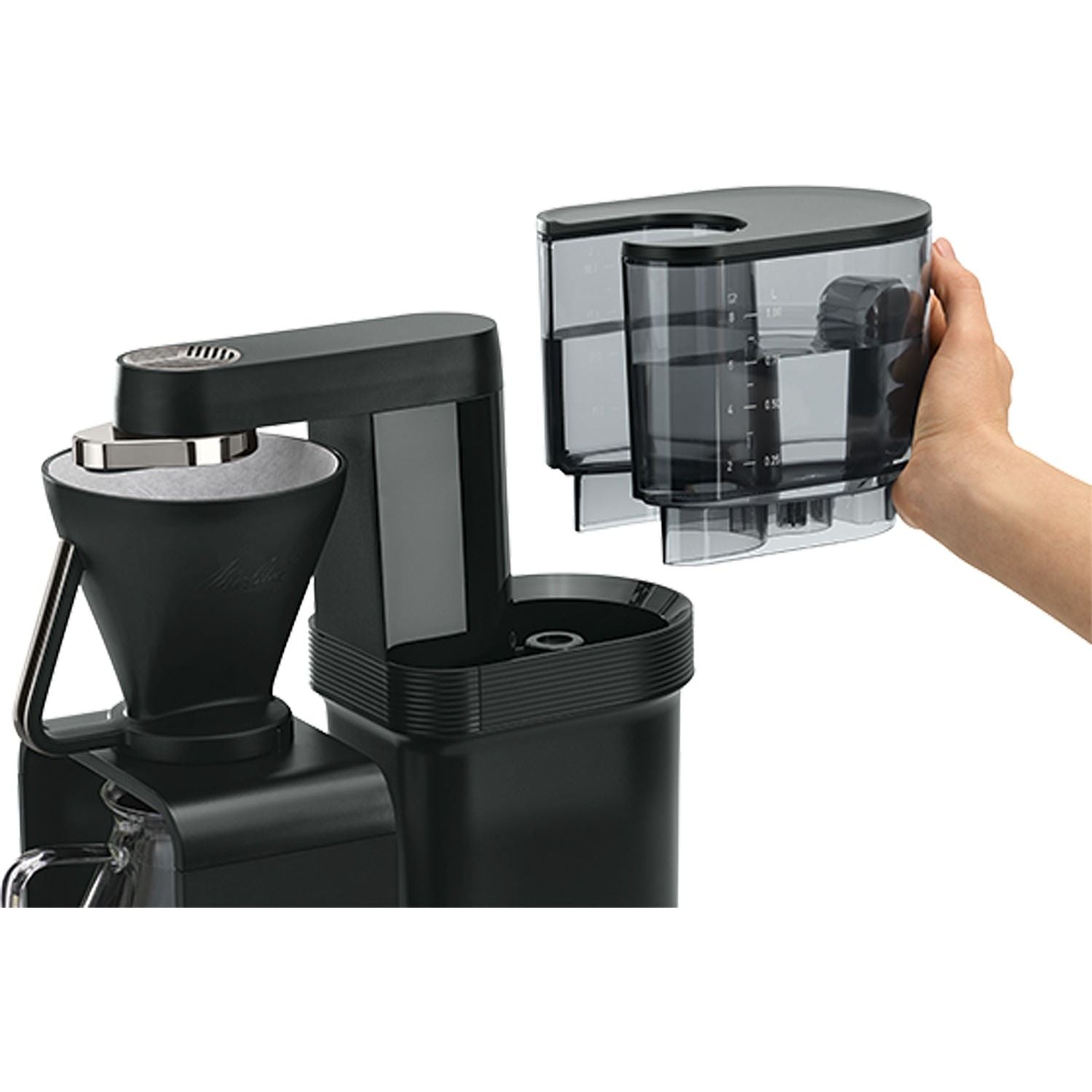 Melitta Kaffebryggare EPOUR Black/CHROME
