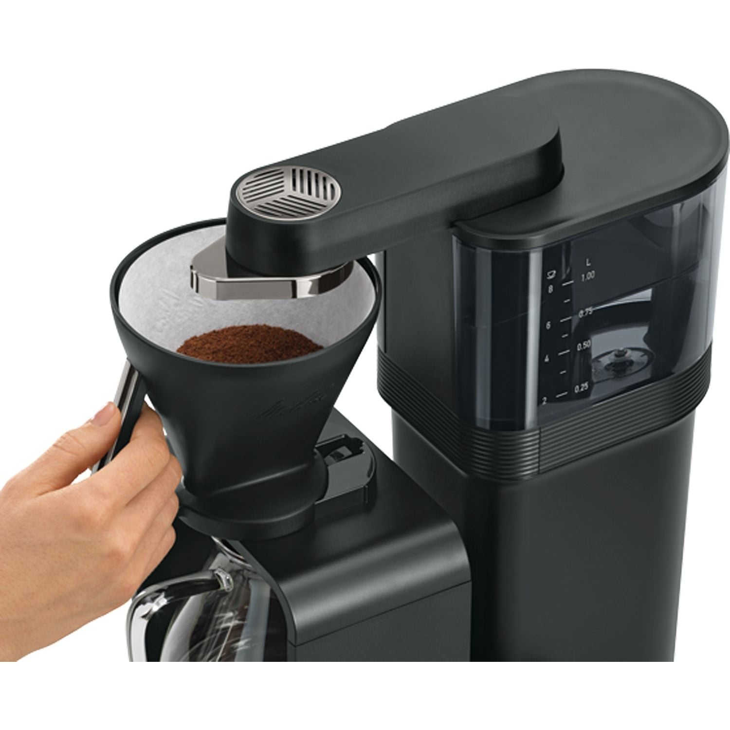 Melitta Kaffebryggare EPOUR Black/CHROME