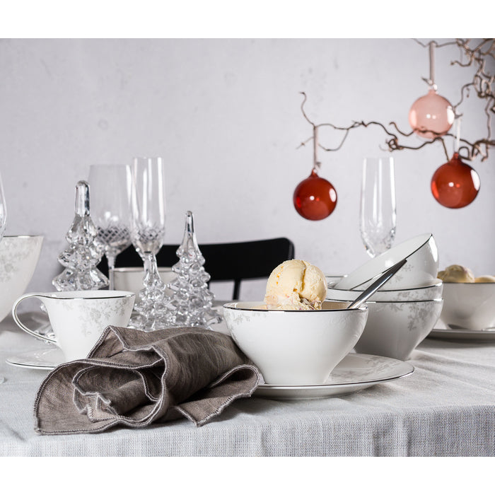 Stiernholm Kirei Linneservett 2-pack varm grå-Holykitchen