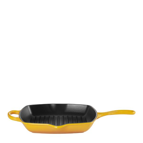 Le Creuset Signature grillpanna kvadratisk gjutjärn 26 cm Nectar