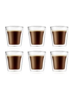 Bodum 6 st dubbelväggade glas 0,10 l