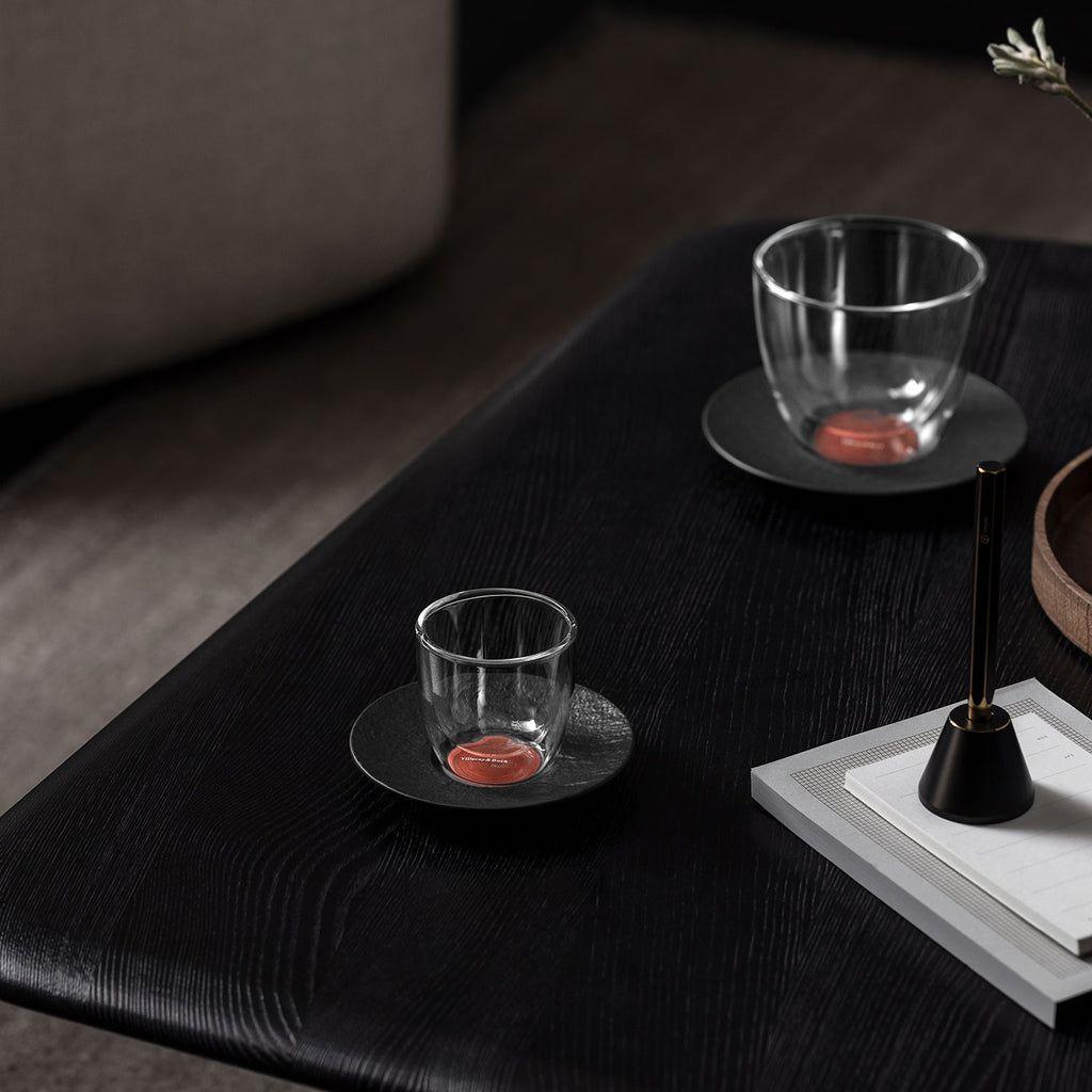 Villeroy & Boch Manufacture Rock Glow espressokopp med fat 121 mm