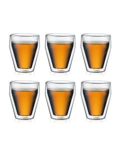 Bodum 6 st stapelbara dubbelväggade glas 0,25 l