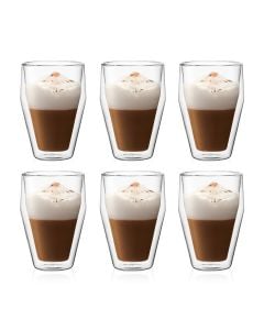 Bodum 6 st stapelbara dubbelväggade glas medium 0,35 l