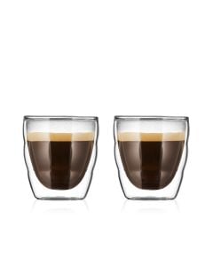 Bodum 2 st extra små dubbelväggade glas 0,08 l