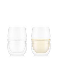 Bodum 2 st dubbelväggade glas Riesling tre räfflor 0,32 l