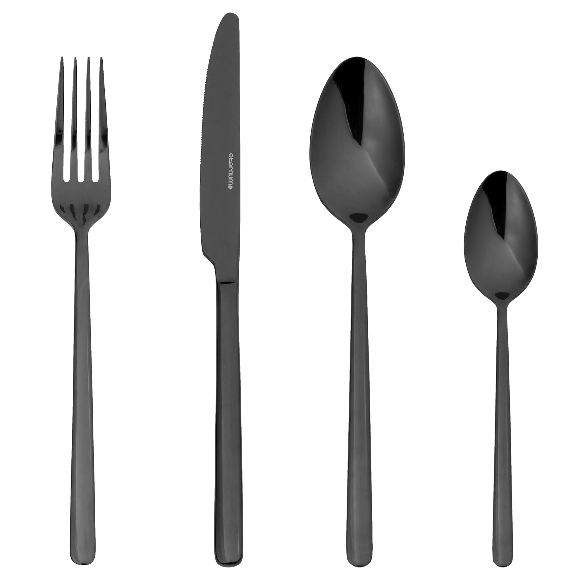 Eternum Eternum Bestickset Nardo Svart 16 delar-Holykitchen
