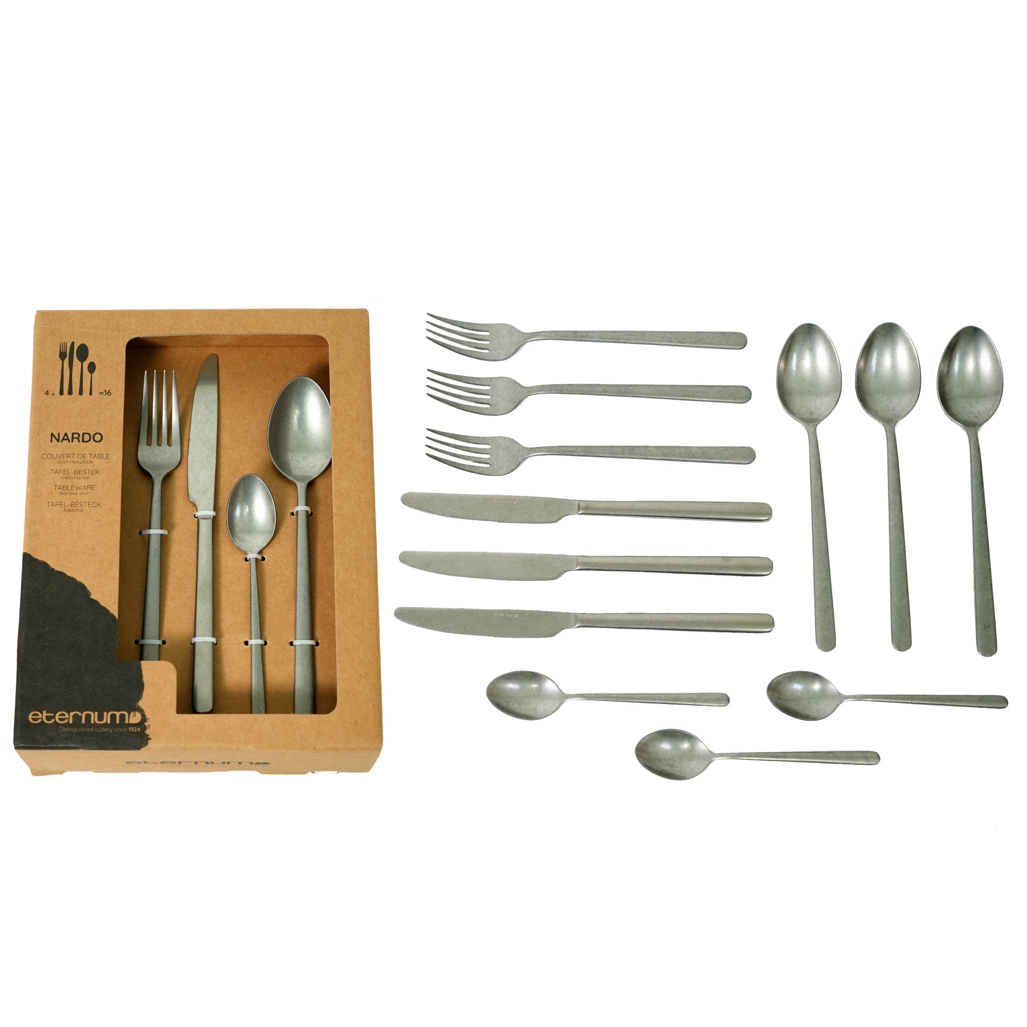 Eternum Eternum Bestickset Nardo Vintage 16 delar-Holykitchen