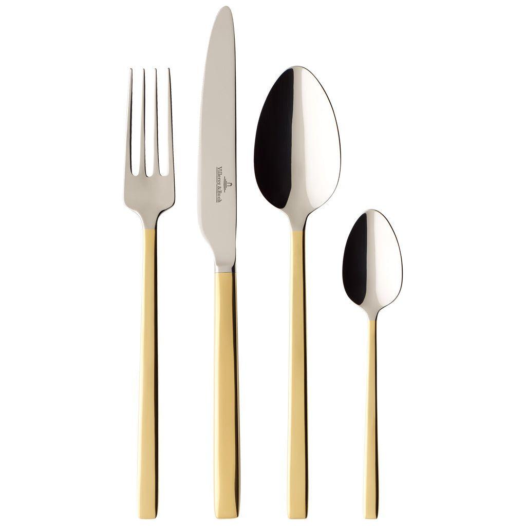 Villeroy & Boch La Classica delvis guldpläterat Bestickset 24 delar