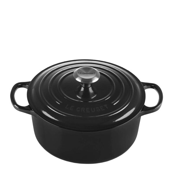 Le Creuset Signature Gjutjärnsgryta Rund 24 cm 4,2 L Black-Holykitchen