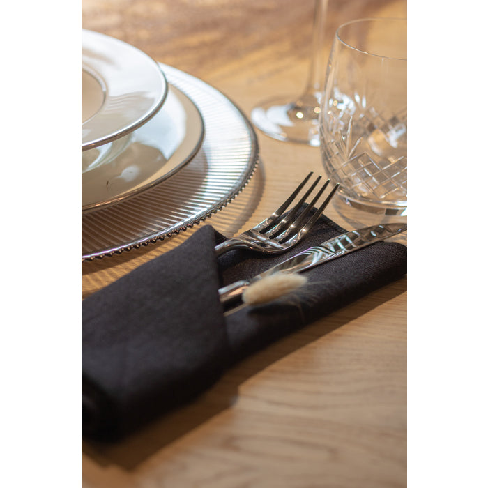 Stiernholm Kirei Linservett 2-pack svart-Holykitchen