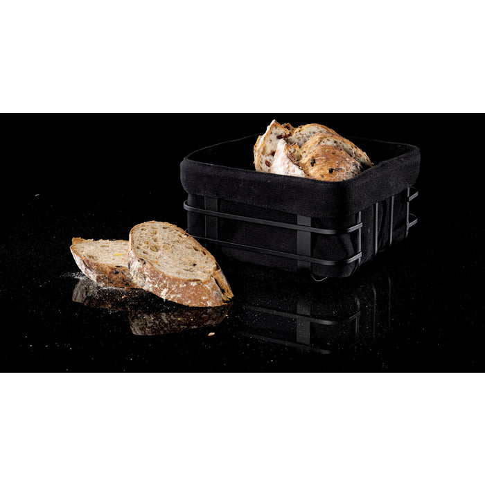 Modern House  Lundi brödkorg 19x19 cm svart