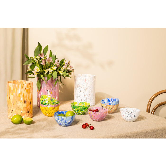 Magnor Swirl lykta/vas rosa 19 cm