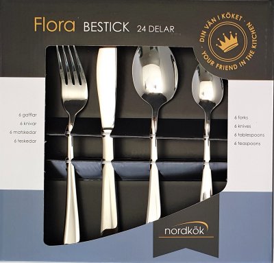 Flora bestick 24 delar
