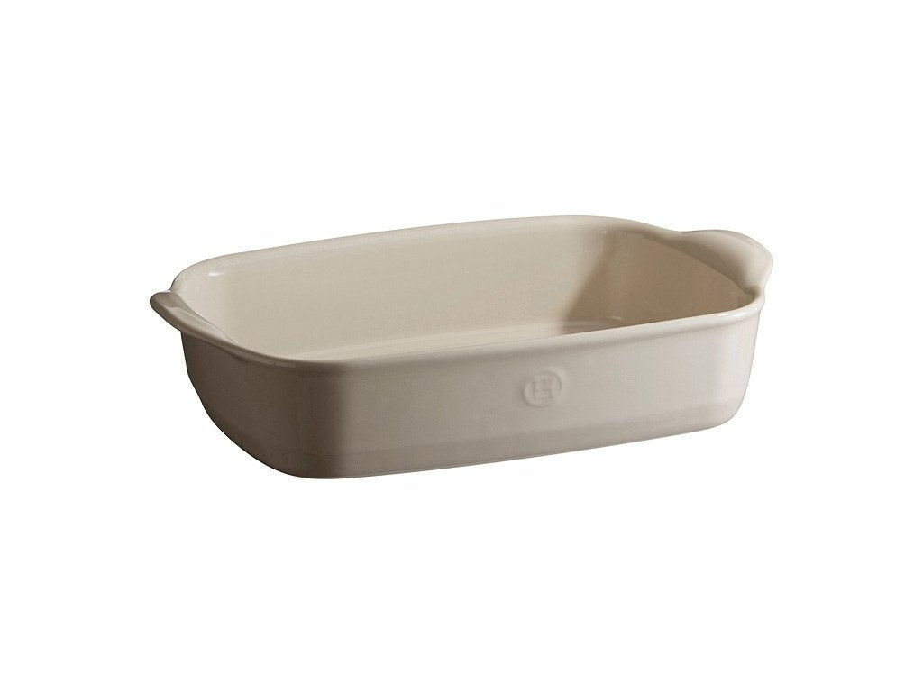 Emile Henry Ugnsform rektangulär 30 cm 1,55 L kräm