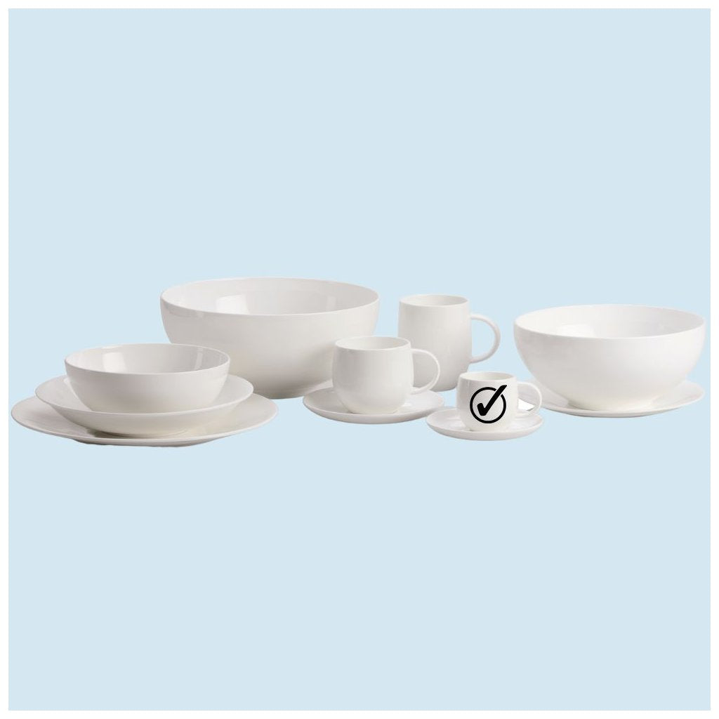 Alessi Fat för ALL-TIME mocha-kaffekopp 12 cm, benporslin