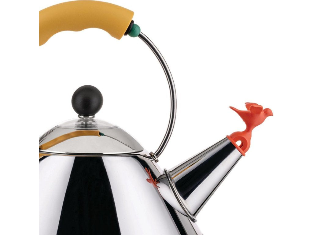 Alessi Kettle vattenkokare 1 liter, rostfritt stål/gul