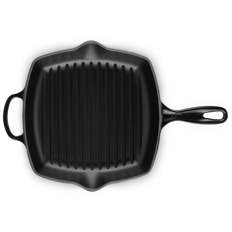 Le Creuset Signature grillpanna kvadratisk gjutjärn 26 cm Black-Holykitchen