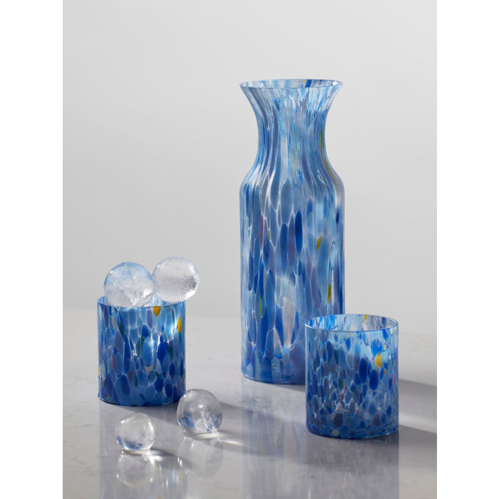 Magnor Swirl dricksglas/lykta blå multi 35 cl-Holykitchen