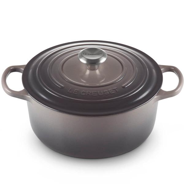 Le Creuset Signature gjutjärnsgryta rund 26 cm 5,3 L Flint-Holykitchen