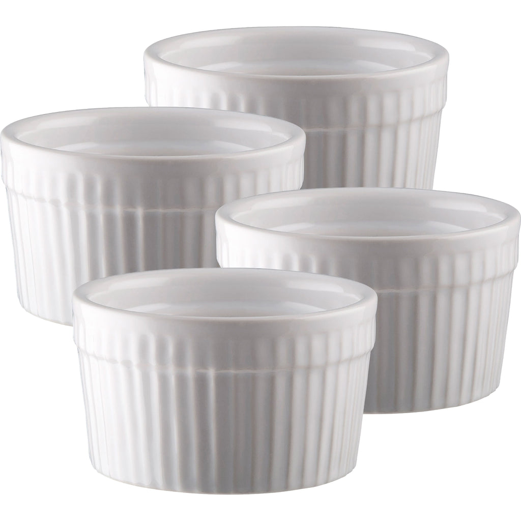 Dorre Fire Bruléebrännare & 4-pack Suffleskålar Vit-Holykitchen