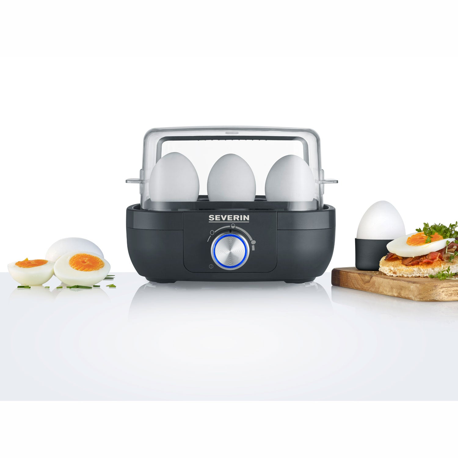 Severin Äggkokare 6 ägg Elektronisk kontroll EK3166-Holykitchen