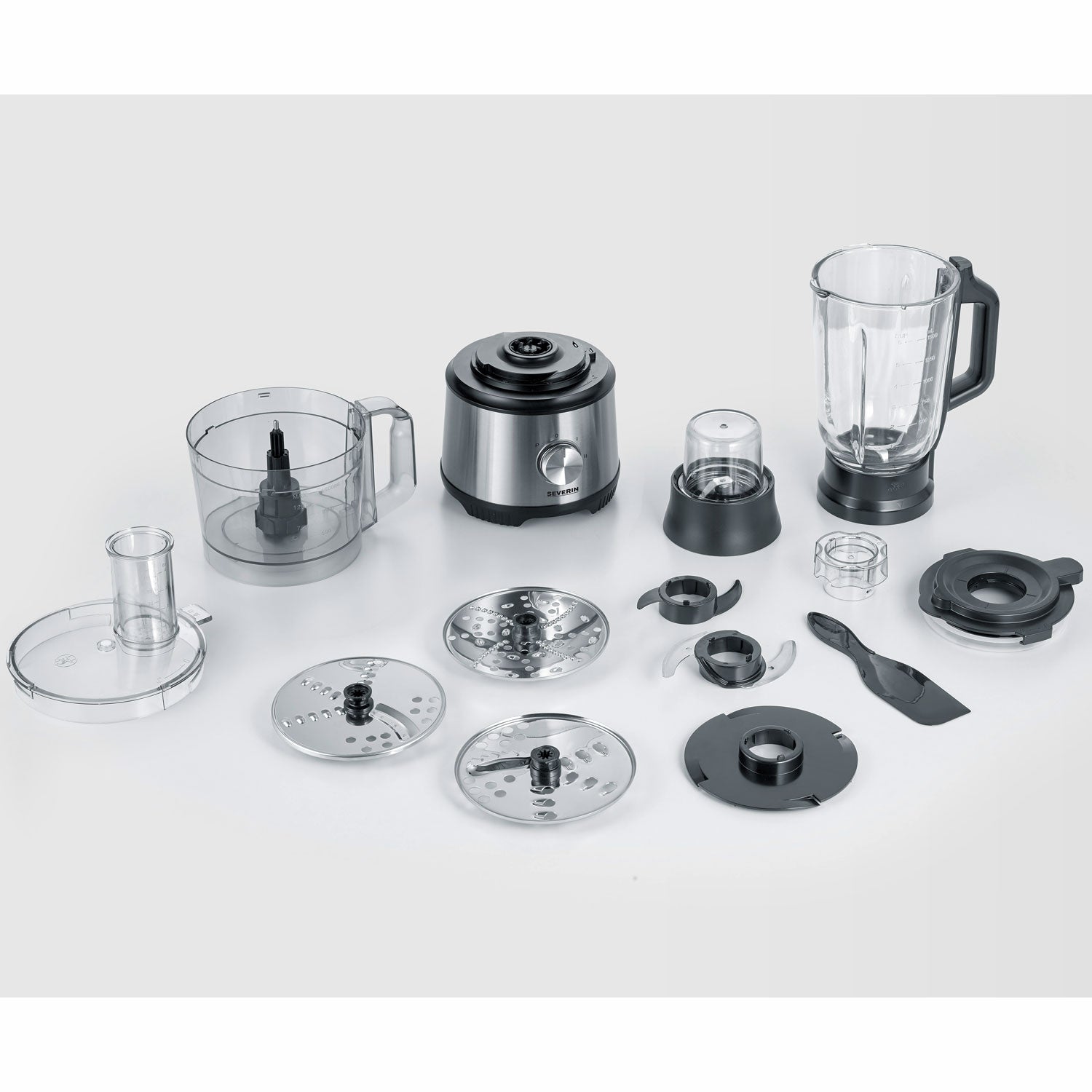 Severin Matberedare 1200 W Mixer, Bunke, Rivskivor,-Holykitchen
