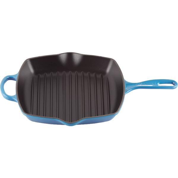 Le Creuset Signature Grillpanna Kvadratisk 26 cm Azure-Holykitchen