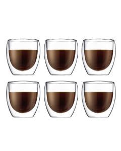 Bodum 6 st dubbelväggade glas små 0,25 l