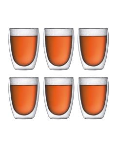 Bodum 6 st dubbelväggade glas medium 0,35 l