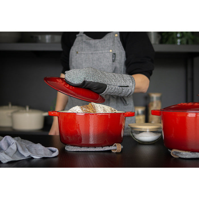 Sabor Gjutjärnsgryta 4,4 L röd-Holykitchen