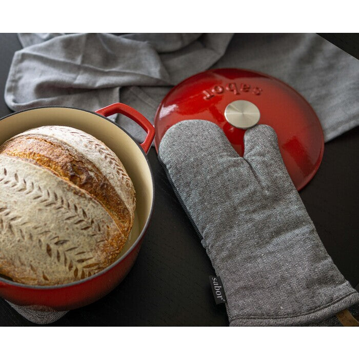 Sabor Gjutjärnsgryta 4,4 L röd-Holykitchen