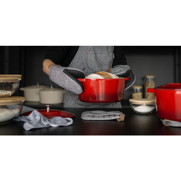 Sabor Gjutjärnsgryta 4,4 L röd-Holykitchen