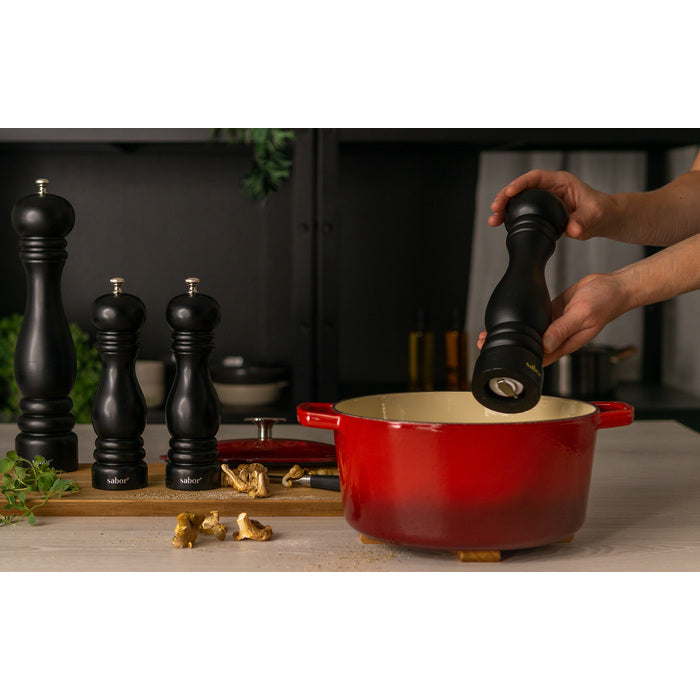 Sabor Gjutjärnsgryta 4,4 L röd-Holykitchen
