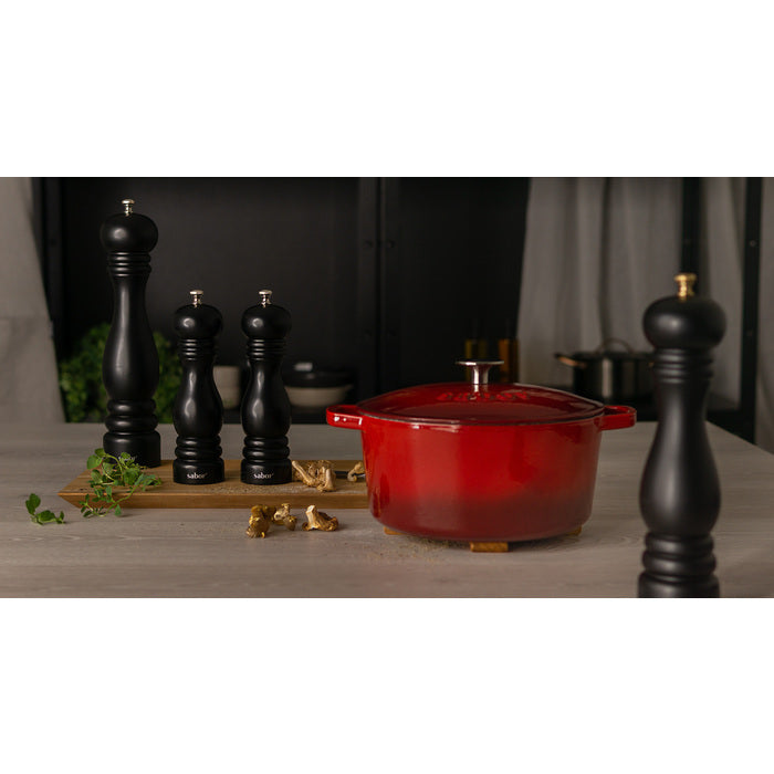 Sabor Gjutjärnsgryta 4,4 L röd-Holykitchen