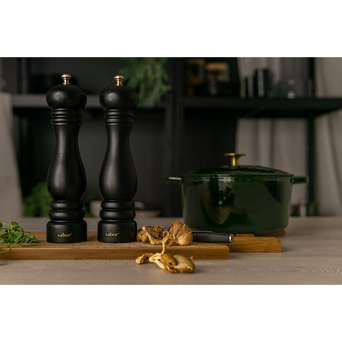 Sabor  Saltkvarn 25 cm Svart/Mässing