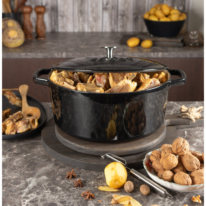 Sabor  Gjutjärnsgryta 6,7 L Svart