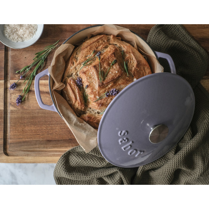 Sabor Gjutjärnsgryta 24 cm 4,4 L lavendel-Holykitchen