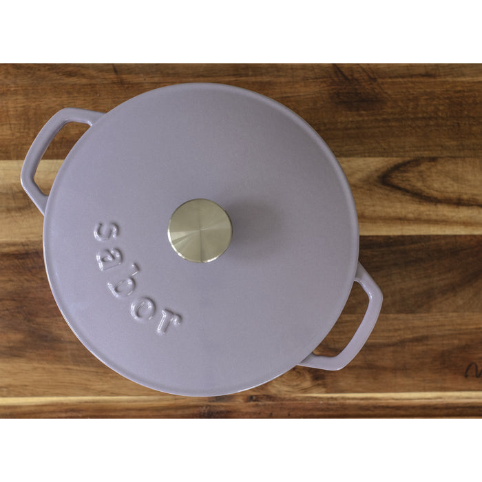 Sabor Gjutjärnsgryta 24 cm 4,4 L lavendel-Holykitchen