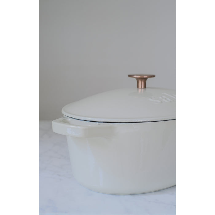 Sabor Gjutjärnsgryta 5,7 L varm grå-Holykitchen