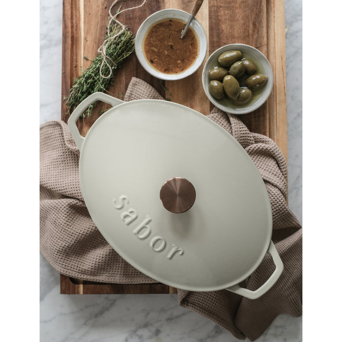 Sabor Gjutjärnsgryta 5,7 L varm grå-Holykitchen