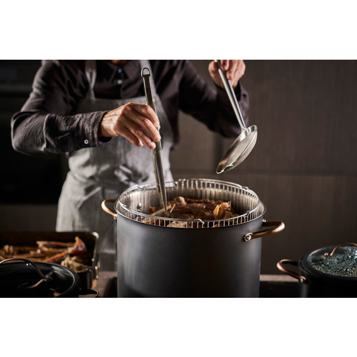 Modern House Black Copper Gryta med ångkorg 18 l-Holykitchen