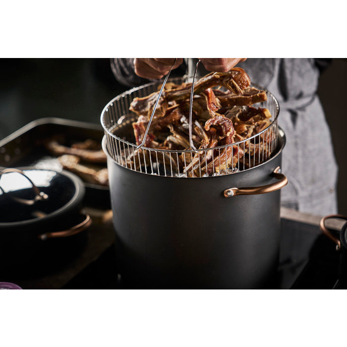 Modern House Black Copper Gryta med ångkorg 18 l-Holykitchen